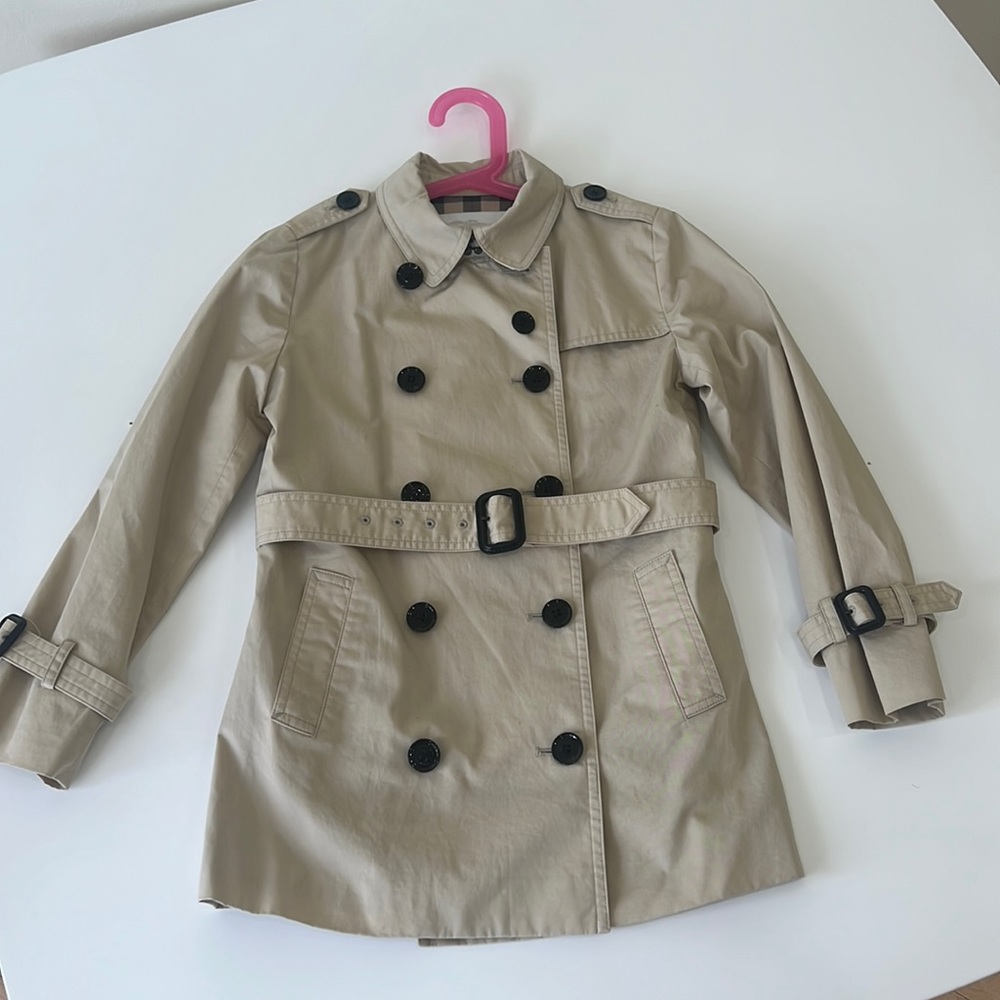 Burberry Beige Trench Coat size 8Y